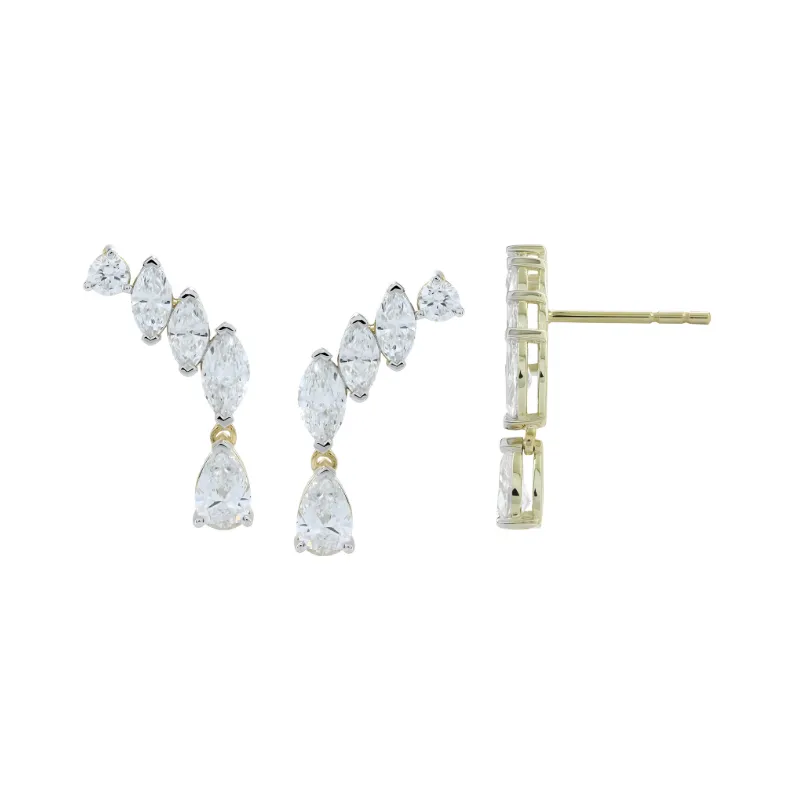 עגיל מוט פרפר