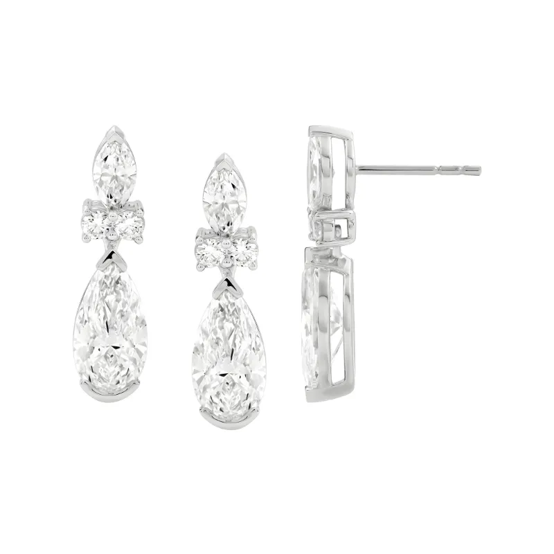 ES157-256 עגיל תלוי מוט פרפר