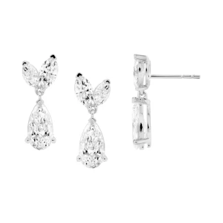 עגיל תלוי מוט פרפר